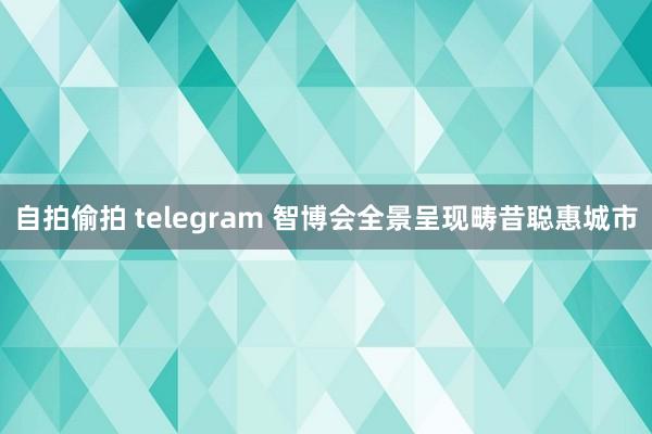 自拍偷拍 telegram 智博会全景呈现畴昔聪惠城市